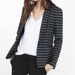Express Stretchy Striped Blazer